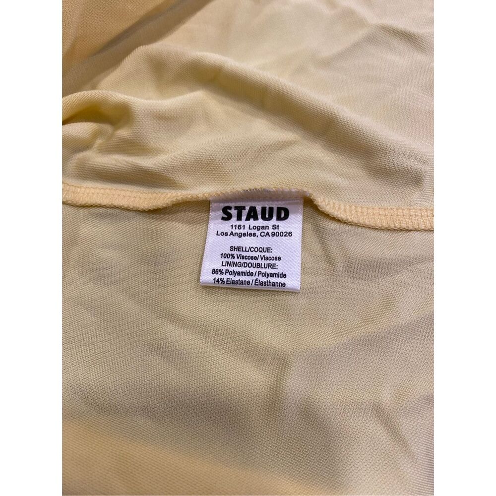 STAUD Mariana Dress in Pale Honey Size Small READ - Picture 7 of 8